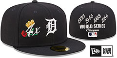 Tigers CROWN CHAMPS Navy Fitted Hat by New Era