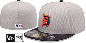 Tigers MLB DIAMOND ERA 59FIFTY Grey-Navy BP Hat by New Era