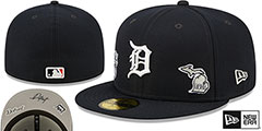 Tigers TRIPLE THREAT IDENTITY Navy Fitted Hat by New Era