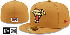 Timber Rattlers MILB ONFIELD ALT 2 Panama Tan Fitted Hat by New Era