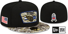 Titans 2021 SALUTE-TO-SERVICE Black-Desert Fitted Hat by New Era