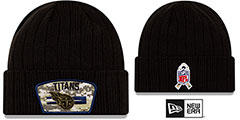 Titans 2021 SALUTE-TO-SERVICE Knit Beanie Hat by New Era