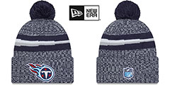 Titans 2023 SIDELINE Knit Beanie Hat by New Era