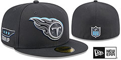 Titans 2024 ONSTAGE NFL DRAFT Grey Fitted Hat by New Era