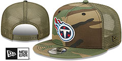 Titans ARMY CAMO TRUCKER Hat by New Era