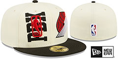 Trail Blazers 2022 NBA DOUBLE WHAMMY DRAFT Fitted Hat by New Era