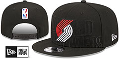 Trail Blazers 2023 NBA DRAFT SNAPBACK Black Hat by New Era