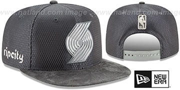 Trailblazers 2017 NBA ONCOURT SNAPBACK Charcoal Hat by New Era