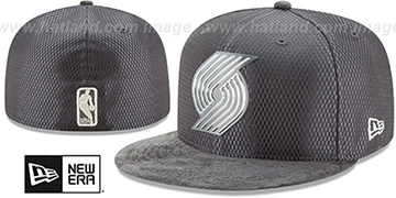 Trailblazers 2017 ONCOURT Charcoal Fitted Hat by New Era