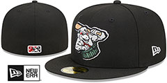 Travelers MILB MARVEL DEFENDERS Black Fitted Hat by New Era