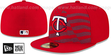 Twins 2015 JULY 4TH STARS N STRIPES Hat by New Era