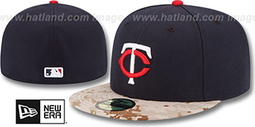 Twins 2015 STARS N STRIPES Fitted Hat by New Era