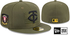 Twins 2023 ARMED FORCES STARS N STRIPES Hat by New Era