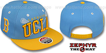 UCLA LACROSSE SUPER-ARCH SNAPBACK Sky-Gold Hat by Zephyr