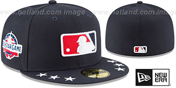 Umpire 2018 MLB ALL-STAR WORKOUT Navy Fitted Hat by New Era