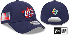 USA 2023 WBC GAME STRAPBACK Navy Hat by New Era