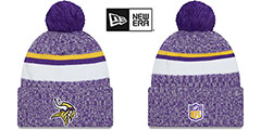 Vikings 2023 SIDELINE Knit Beanie Hat by New Era