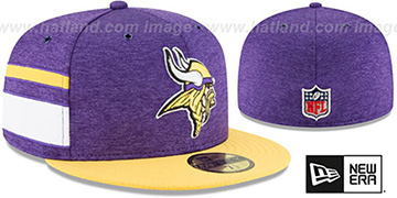 Vikings HOME ONFIELD STADIUM Purple-Gold Fitted Hat by New Era