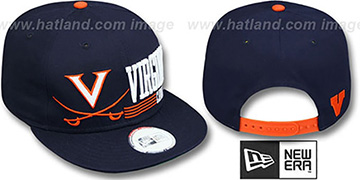 Virginia RETRO-SNAPBACK Navy Hat by New Era