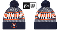 Virginia STRIPED Knit Beanie Hat by New Era