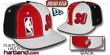 Wallace DOUBLE WHAMMY Red-White-Black Fitted Hat