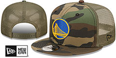 Warriors ARMY CAMO TRUCKER Hat by New Era