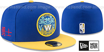 Warriors CITY-SERIES Royal-Gold Fitted Hat by New Era