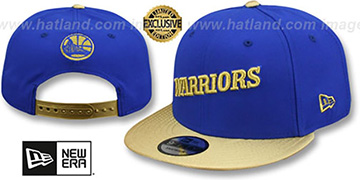 Warriors SWINGMAN SNAPBACK Royal-Gold Hat by New Era