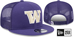 Washington TEAM-BASIC TRUCKER SNAPBACK Purple  Hat by New Era