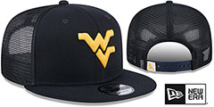 West Virginia TEAM-BASIC TRUCKER SNAPBACK Navy Hat by New Era