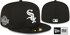 White Sox 2005 WORLD SERIES SIDE-PATCH UP Black-White Fitted Hat by New Era