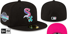 White Sox 2005 WS POLAR LIGHTS Black-Pink Fitted Hat by New Era