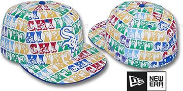 White Sox BIG-TOP White-Multi Fitted Hat by New Era