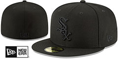 White Sox BLACKOUT Fitted Hat by New Era