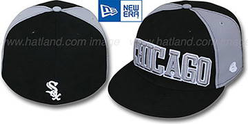 White Sox JMACK ARCH Black-Grey Fitted Hat by New Era