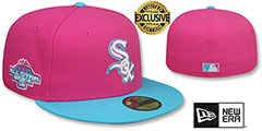 White Sox MIAMI VICE SIDE-PATCH Beetroot-Blue Fitted Hat by New Era