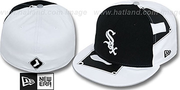 White Sox ORLANTIC-3 Black-White Fitted Hat by New Era