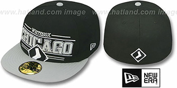 White Sox RETRO-SMOOTH Black-Grey Fitted Hat by New Era