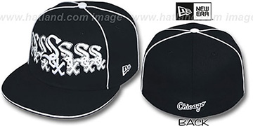 White Sox SEVEN Black Fitted Hat by New Era