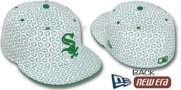 White Sox ST PATS FLOCKING White Fitted Hat by New Era