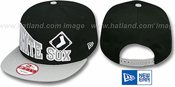 White Sox STOKED SNAPBACK Black-Grey Hat by New Era