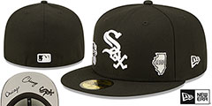 White Sox TRIPLE THREAT IDENTITY Black Fitted Hat by New Era