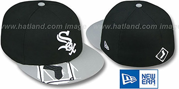 White Sox VIZA-SPILL Black-Grey Fitted Hat by New Era