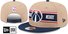 Wizards 2024 NBA DRAFT SNAPBACK Camel-Navy Hat by New Era