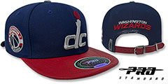 Wizards TEAM-ALTERNATE STRAPBACK Navy-Red Hat by Pro Standard