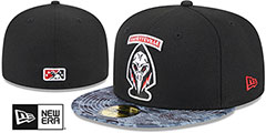 Woodpeckers THEME NIGHT Black-Camo Fitted Hat by New Era