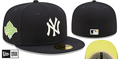 Yankees 1996 WS CITRUS POP Navy-Yellow Fitted Hat by New Era