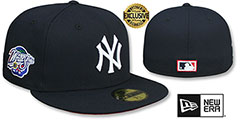 Yankees 1998 WORLD SERIES RED-BOTTOM Navy Fitted Hat by New Era