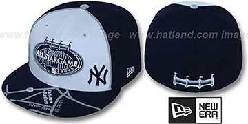 Yankees 2008 ALL STAR GPS White-Navy Fitted Hat by New Era