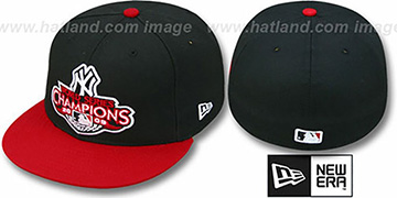 Yankees 2009 CHAMPIONS CREST Black-Red Hat by New Era